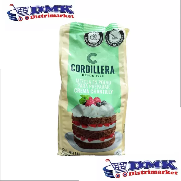 Crema Chantilly Cordillera Bolsa De 1000g