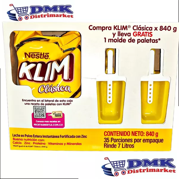 Leche Klim Clasica En Polvo De 840g