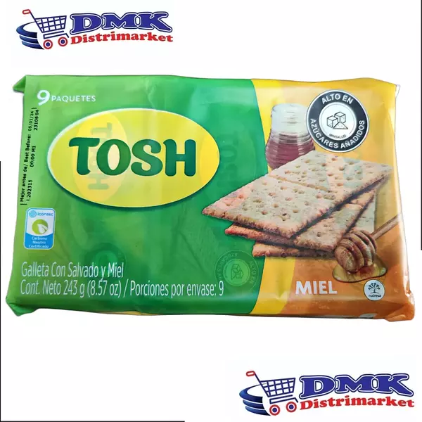 Galletas Tosh Miel Paquete De 9 Unidades