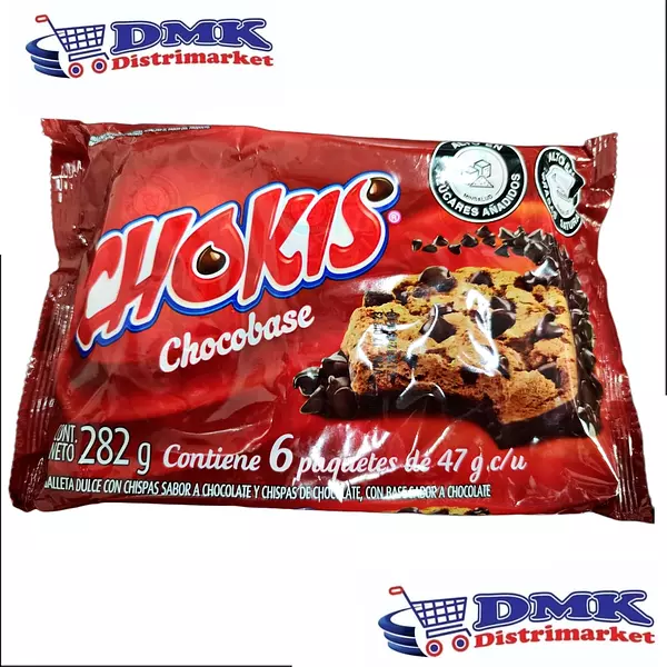 Galletas Chokis Chispas Roja Paquete De 6 Unidades