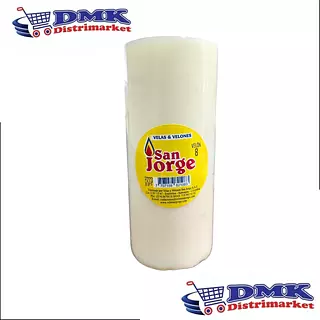 Veladora San Jorge # 8 Blanca