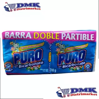 Jabon Barra Puro Doble Barra De 280g