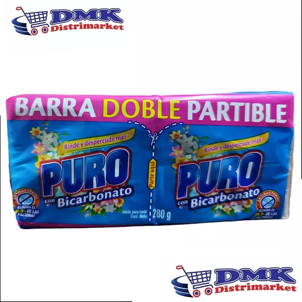 Jabon Barra Puro Doble Barra De 280g