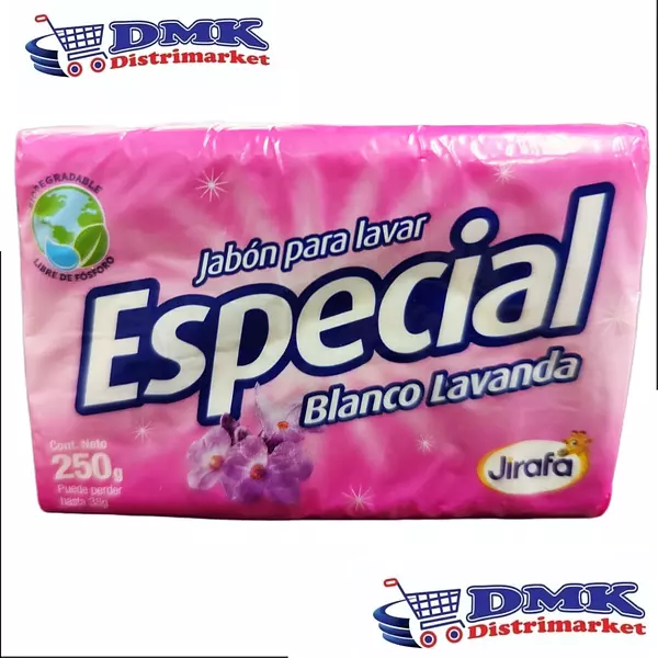 Jabon Barra Especial Blanco Lavanda De 250g