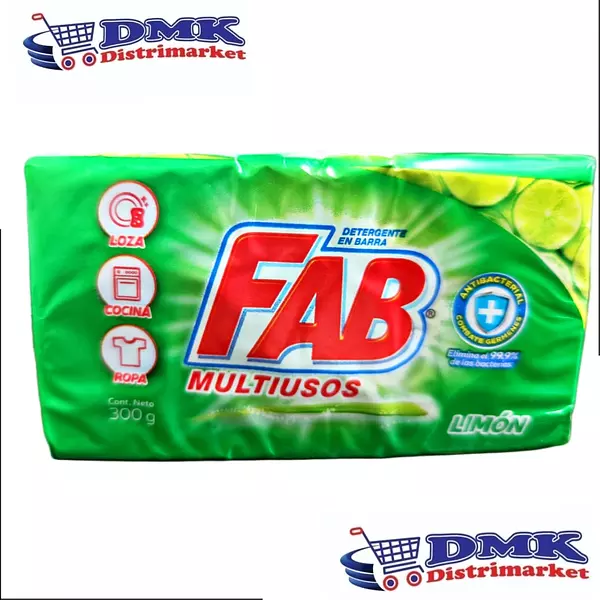 Jabón Fab Multiusos Limón De 300g