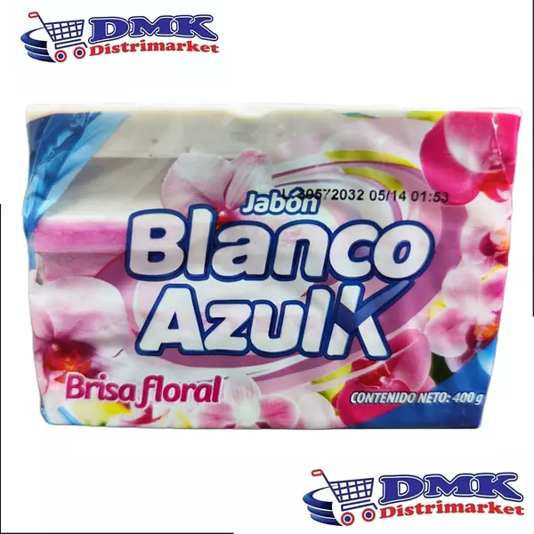 Jabón Barra Azulk Blanco De 400g