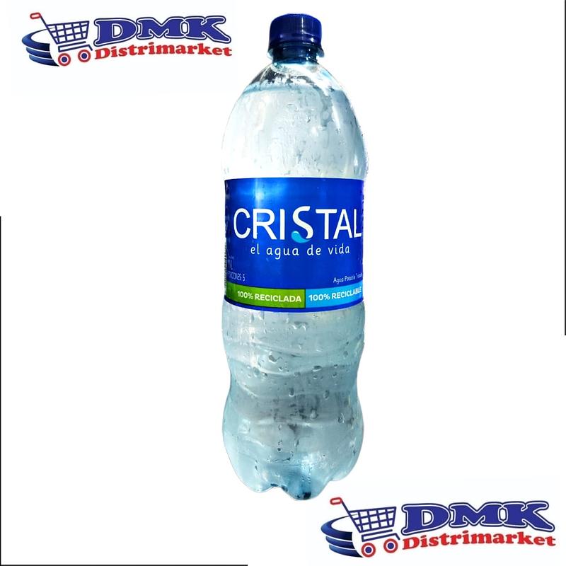 Botella De Agua Cristal Con Gas