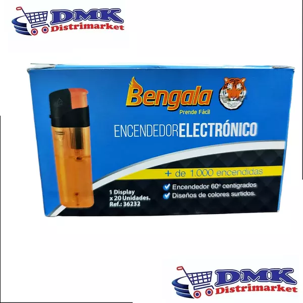 Encendedor Bengala Electronico Surtido Caja De 20 Unidades