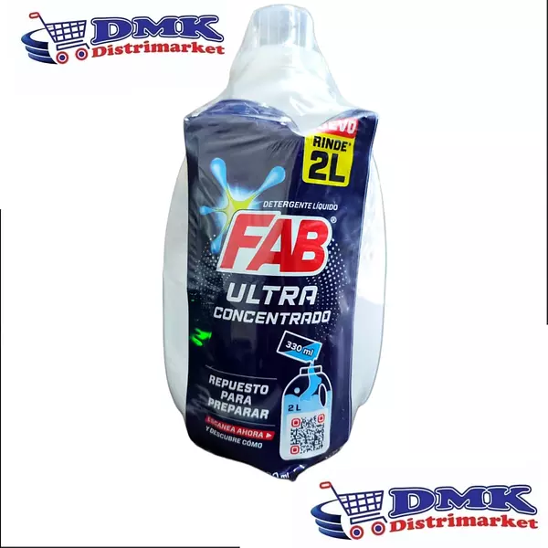 Fab Ultra Concentrado Detergente Liquido De 330ml