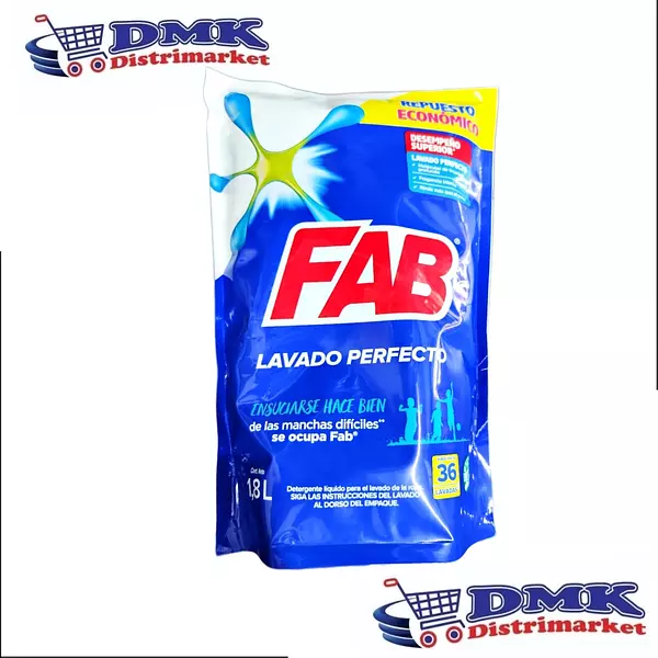 Fab Lavado Perfecto Detergente Liquido De 1800ml