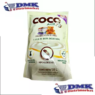 Coco Detergente Liquido Sobre De 1800ml