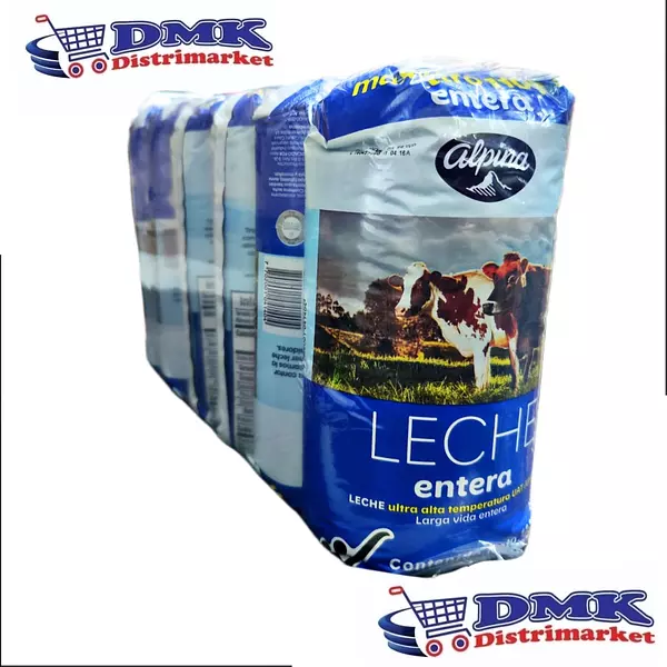 Leche Alpina Entera Six Pack Bolsas De 1100ml