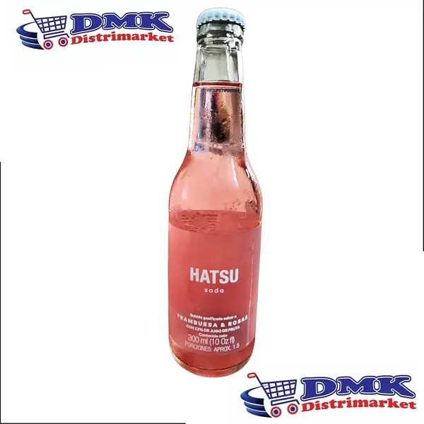 Soda Hatsu Frambuesa Y Fresa Botella De 300ml