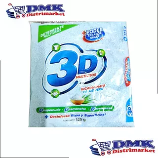 3d Multiusos Jabón En Polvo De 125g