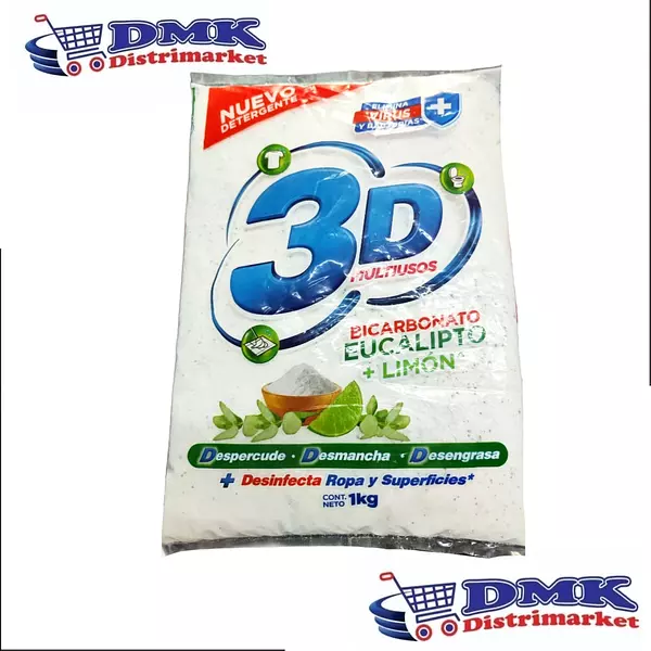 3d Multiusos Blanco Eucalipto Jabón En Polvo De 1000g