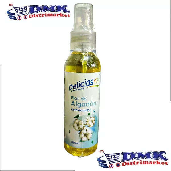 Ambientador Delicias Flor De Algodón En Spray De 120ml