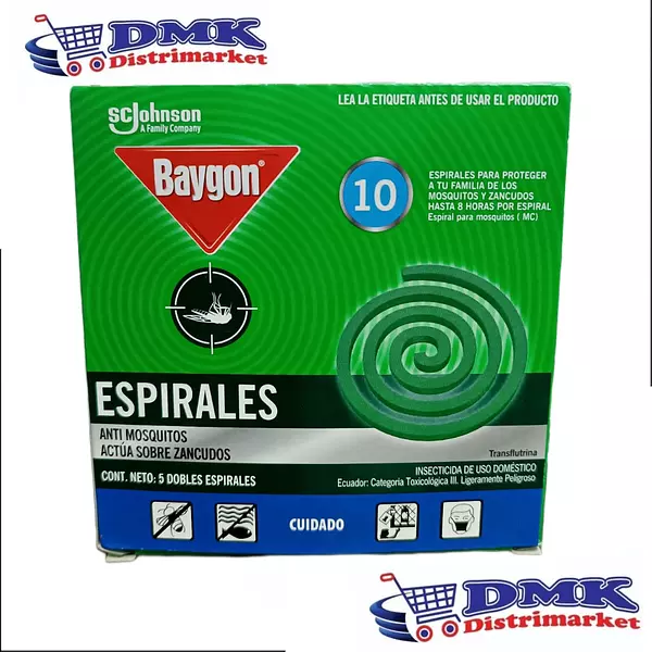 Baygon Insecticida En Espirales Caja De 10 Unidades