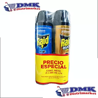 Raid Mata Zancudos Y Moscas + Raid Mata Cucarachas