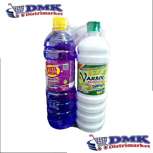 Varsol Ecológico De 850ml + Limpiador Desinfectante De 850ml