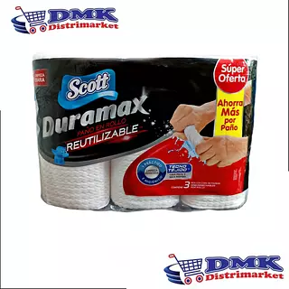 Toalla Cocina Scott Duramax De 3 Rollos
