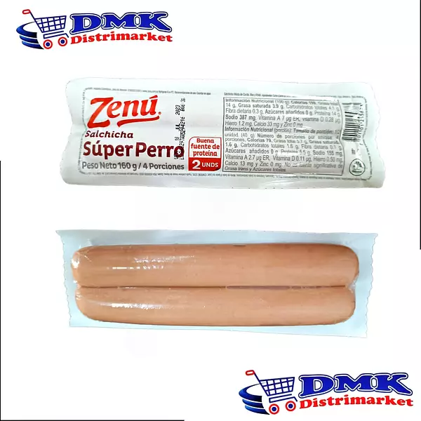 Salchicha Super Perro Zenú De 160g