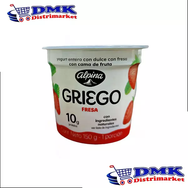 Yogurt Griego Fresa Alpina De 150g