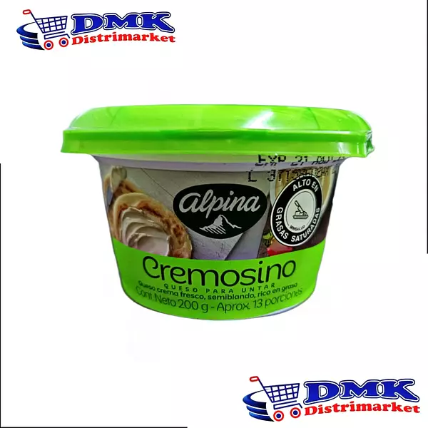 Queso Crema Alpina De 200g