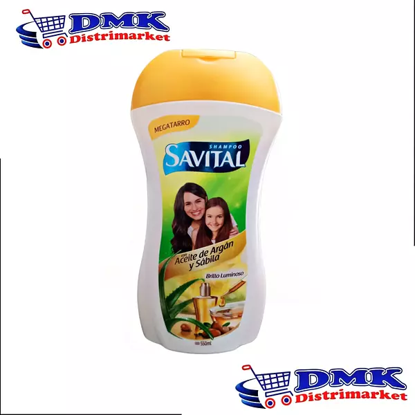Savital Aceite De Argán Y Sábila Shampoo De 550ml
