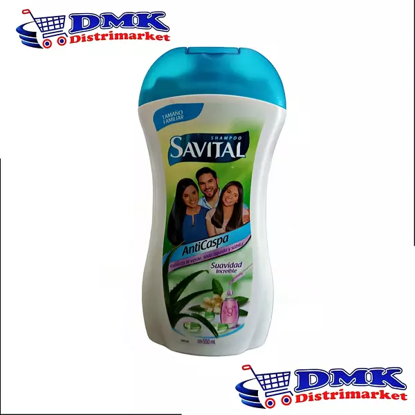 Savital Anti Caspa Suavidad Increíble Shampoo De 550ml