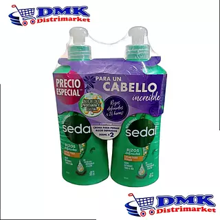 Sedal Crema Para Peinar Rizos X2