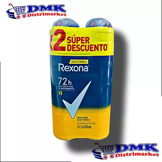 Rexona V8 En Spray Dos Latas De 150ml