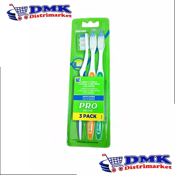 Cepillo De Dientes Pro Deluxe X3 Unidades