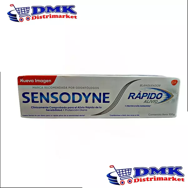Sensodyne Rapido Alivio Blanqueador Crema Dental De 100g