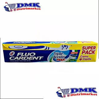 Fluo Cardent 50ml Crema Dental + Cepillo