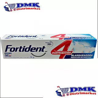 Fortident Cuatriacción Blanqueadora Crema Dental De 76g