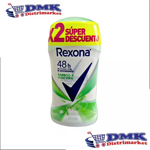 Rexona Bamboo Y Aloe Vera X2 Unidades De 50g