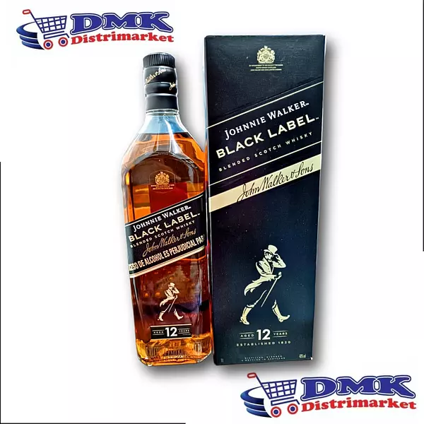 Whisky Johnnie Walker Black Label De 1000ml