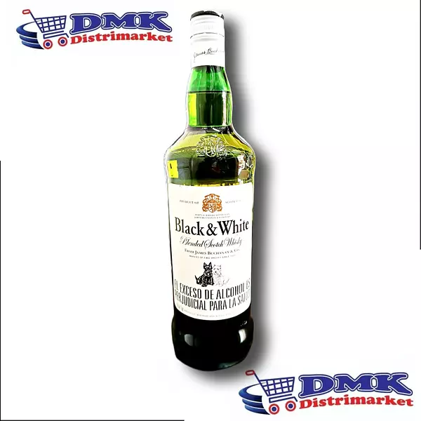 Whisky Black & White Botella De 1000ml