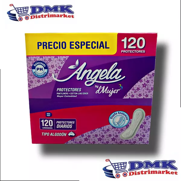 Protectores Angela Diarios X120 Unidades