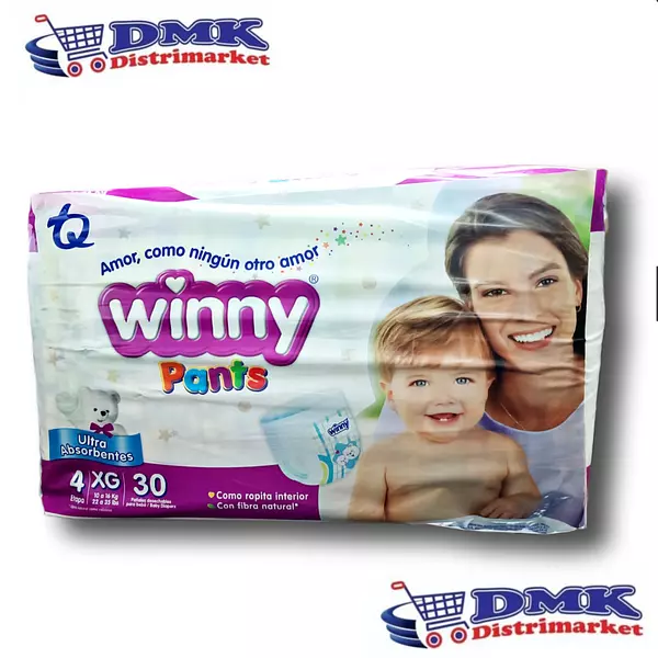 Winny Pants Pañal Etapa 4 Xg De 30 Pañales