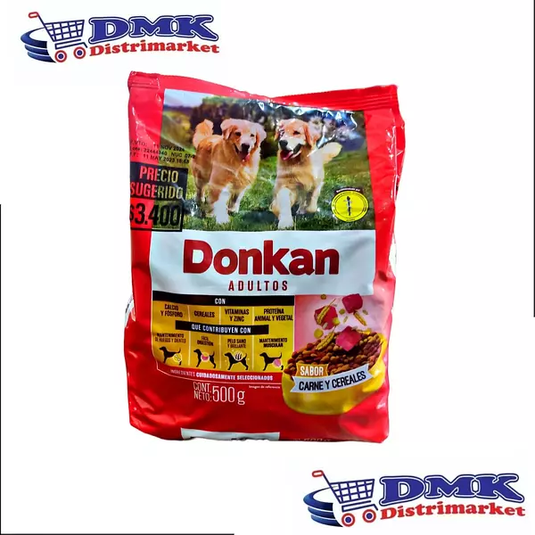 Donkan Carne Y Cereales Adultos De 500g