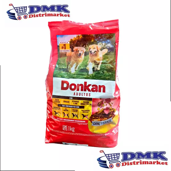 Donkan Carne Y Cereales Adultos De 1000g