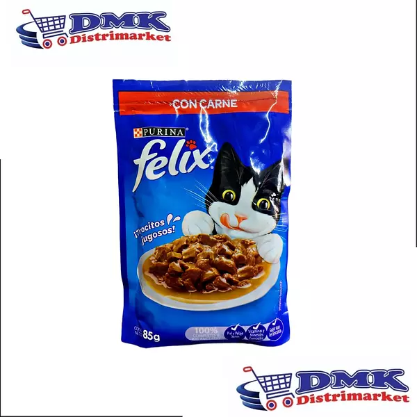 Alimento Humedo Felix Doy Pack Carne X 85gr