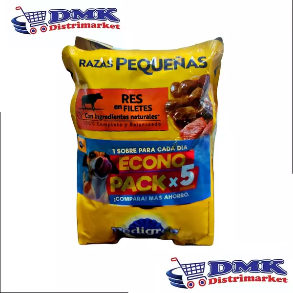Alimento Humedo Pedigree Raza Pequeña Doy Pack X 5