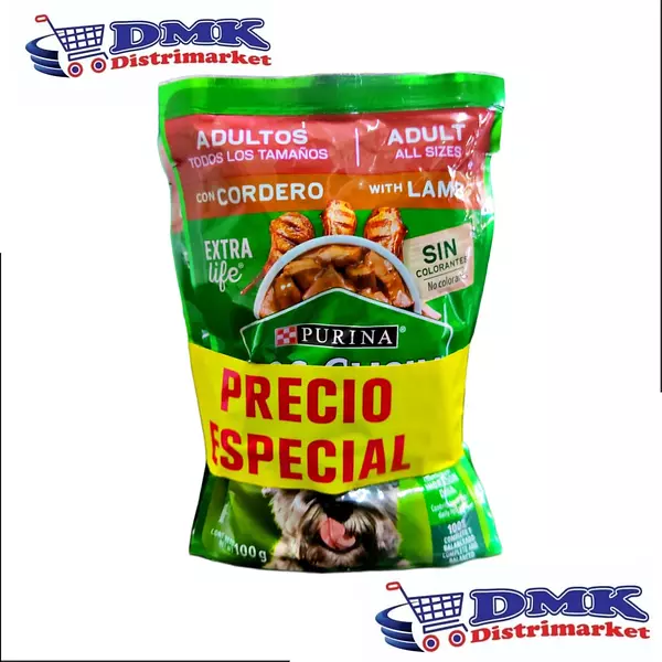 Alimento Humedo Dog Chow Adultos Surtido X4 Sobres De 100g