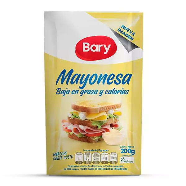 Mayonesa Bary Sin Valvula De 200g