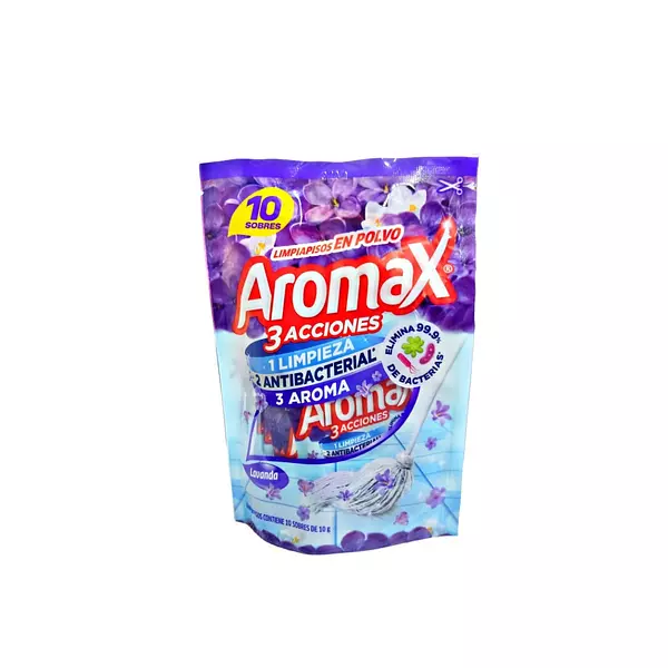 Limpia Pisos En Polvo Aromax 3 Acciones X10 Sobres