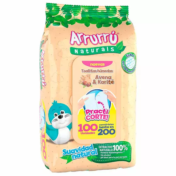 Arrurru Toallitas Húmedas Avena X100 Unidades