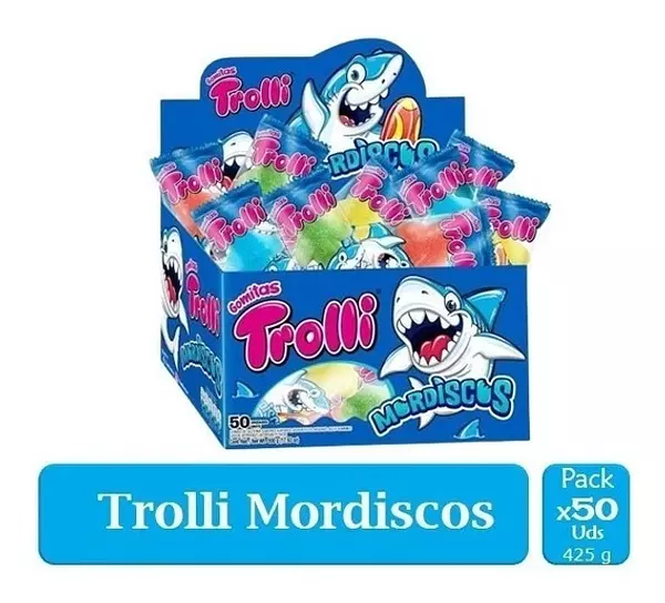 Gomas Play Trolli Mordiscos Caja X50 Unidades