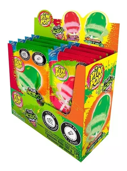 Pin Pop + Polvo Acido X12 Unidades